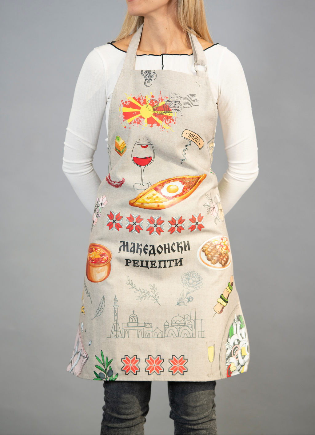 Престилка (Postcard) Македонски рецепти крем #072