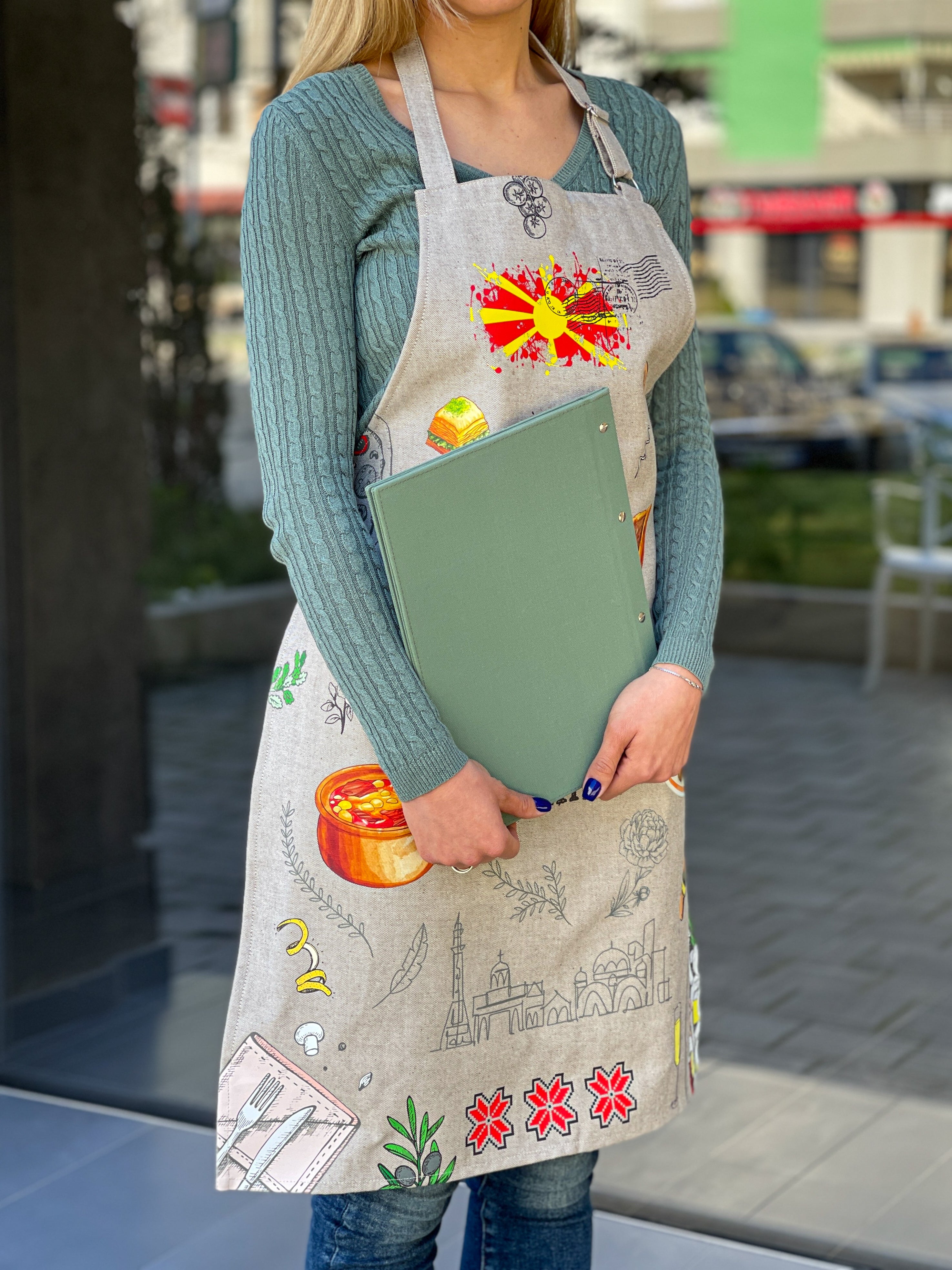 Престилка (Postcard) Македонски рецепти крем #072