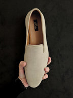 Машки мокасини 430-64-43 крем велур