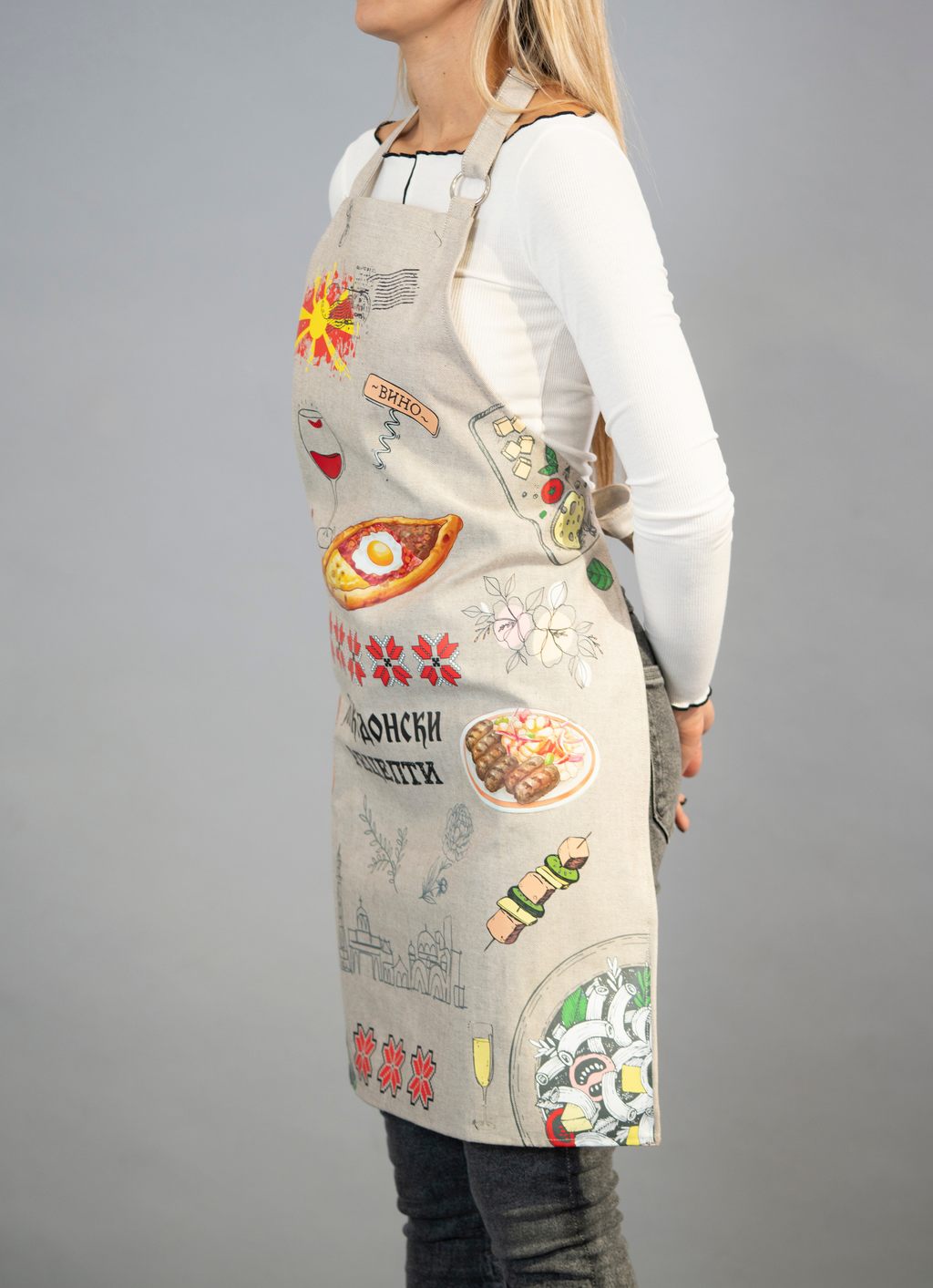 Престилка (Postcard) Македонски рецепти крем #072