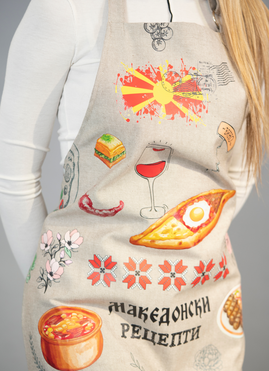 Престилка (Postcard) Македонски рецепти крем #072