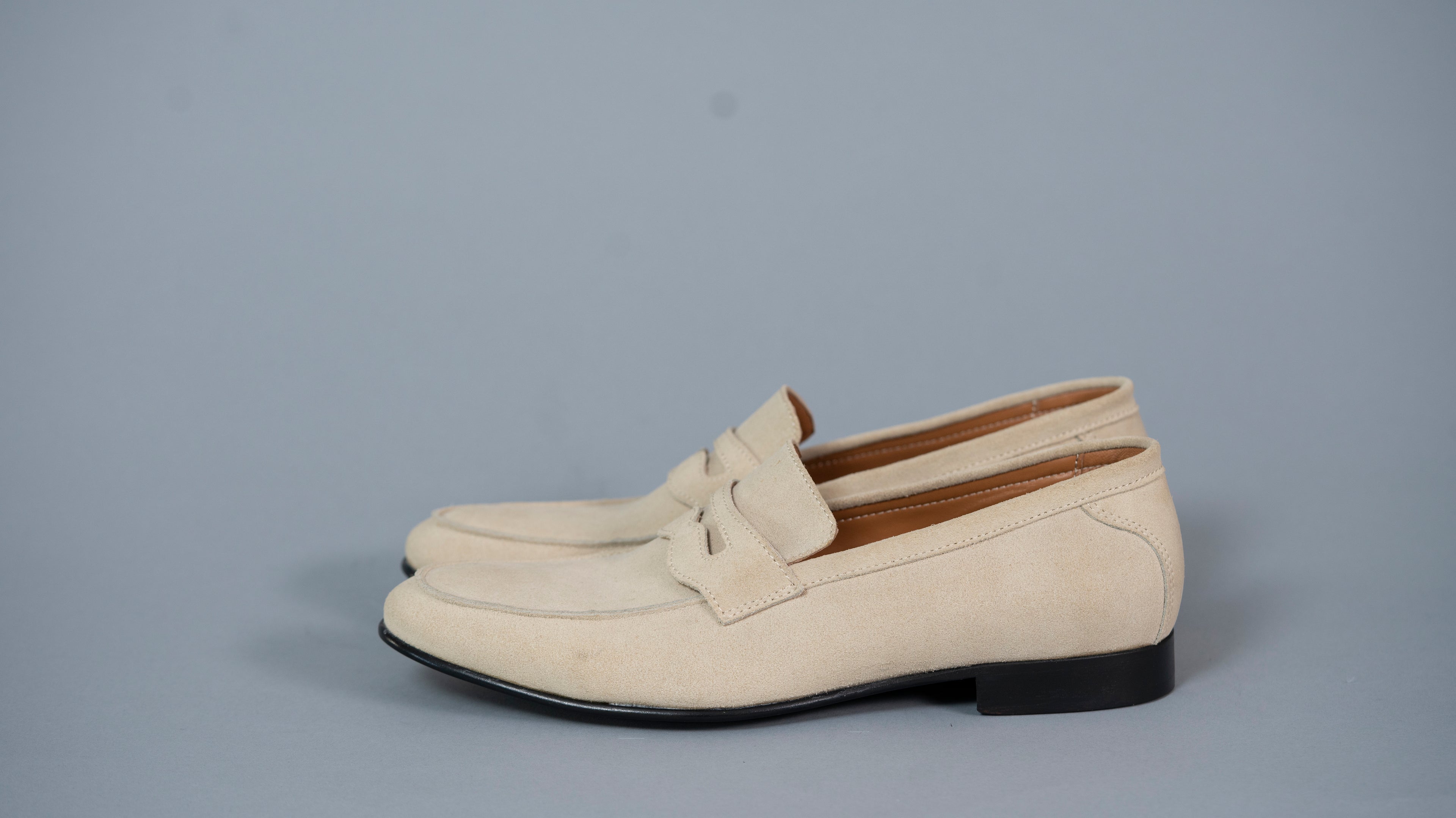 Машки мокасини Пони Лоферс 409-42 кафен велур