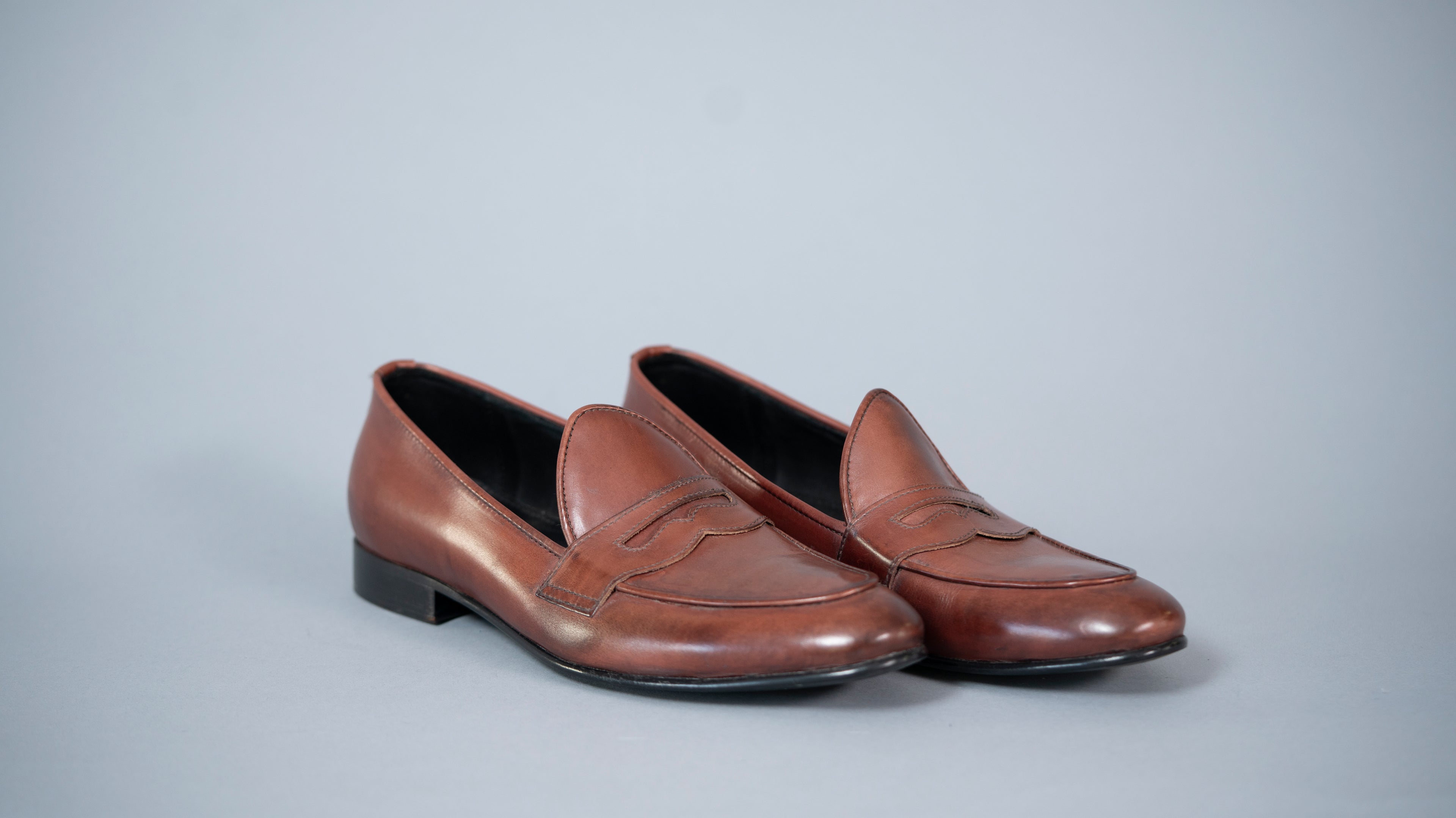 Машки мокасини Пони Лоферс 409-42 кафен велур