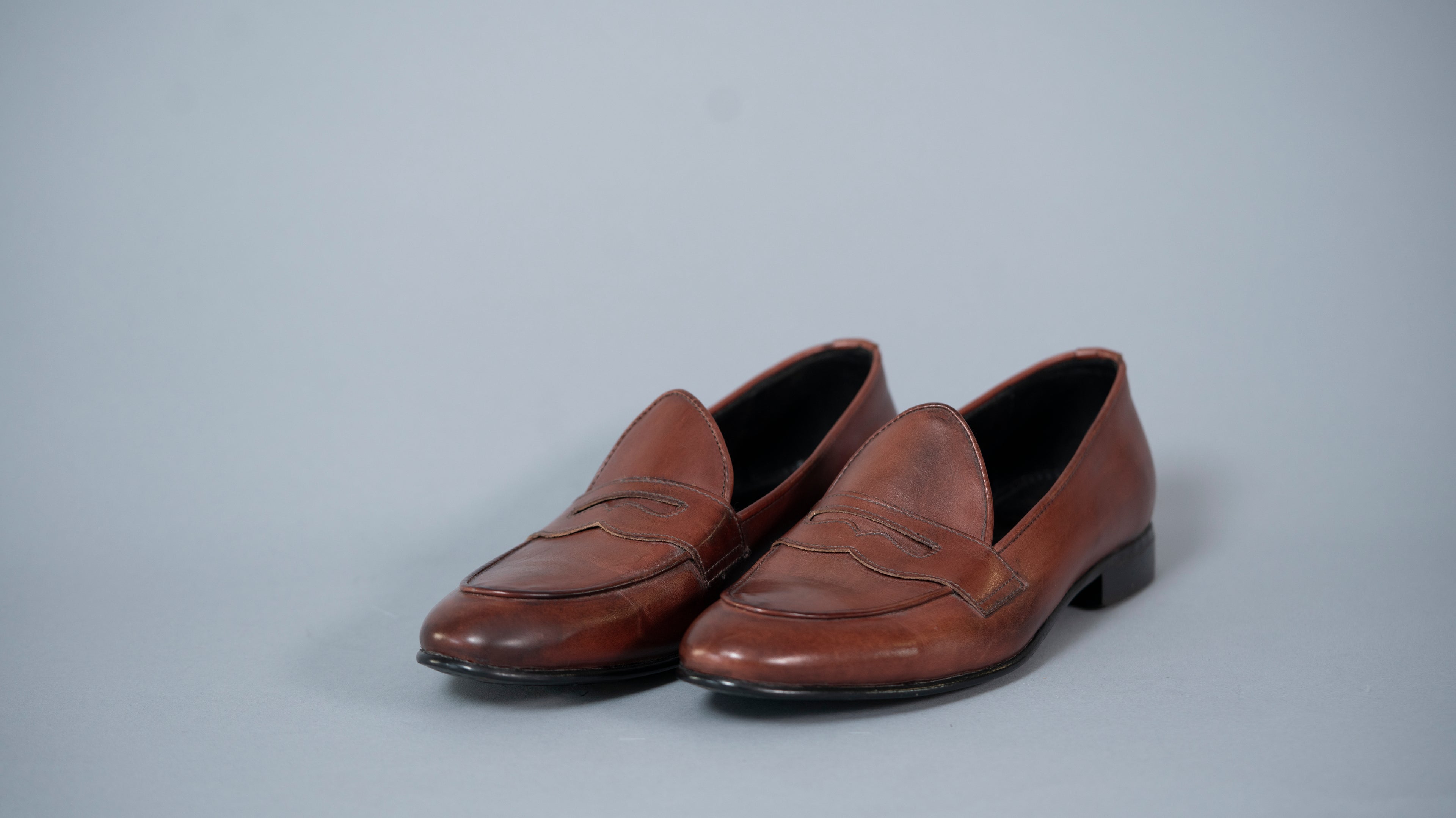 Машки мокасини Пони Лоферс 409-42 кафен велур