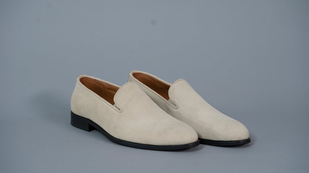 Машки мокасини 430-64-43 крем велур