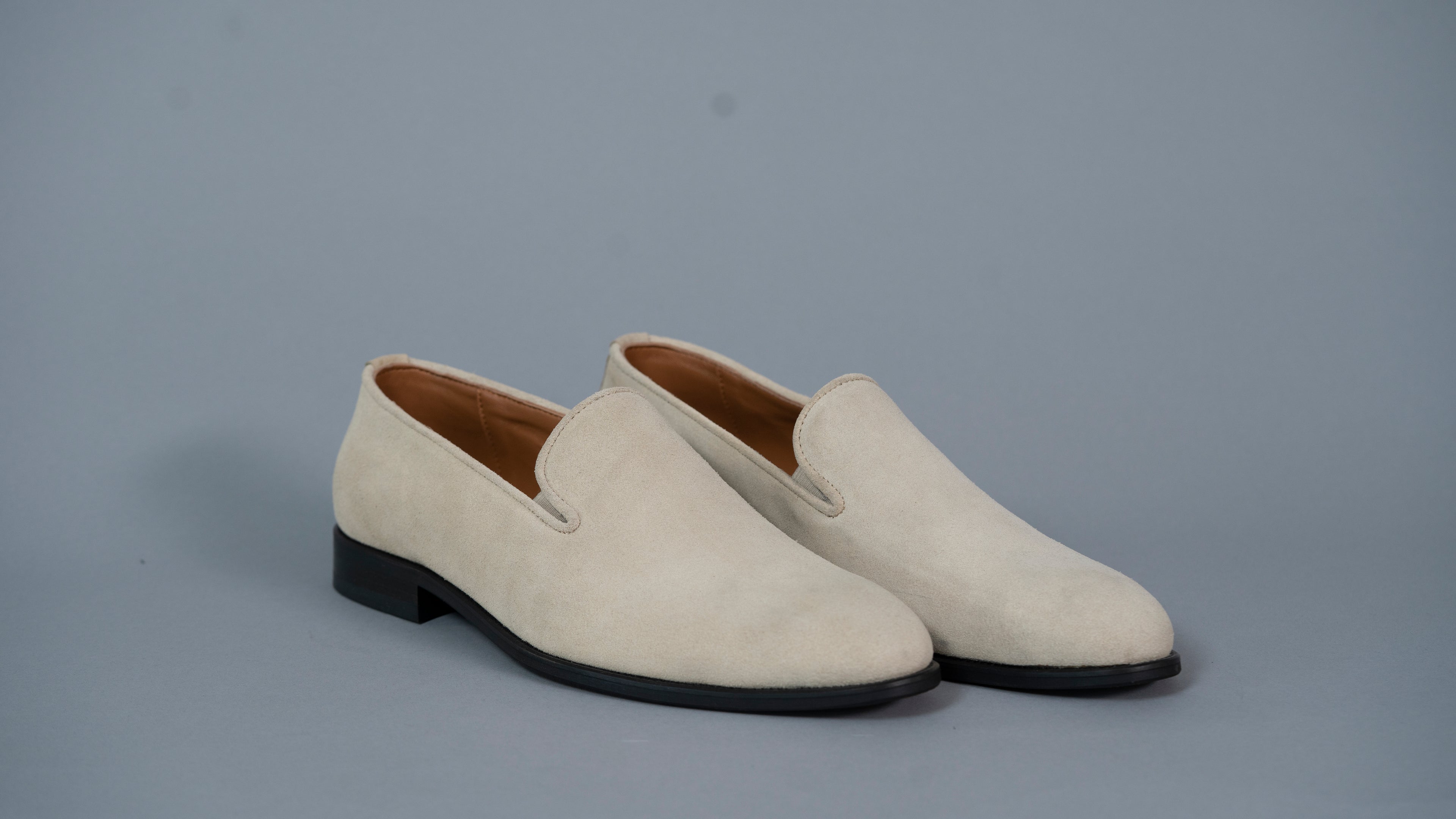 Машки мокасини 430-64-43 крем велур