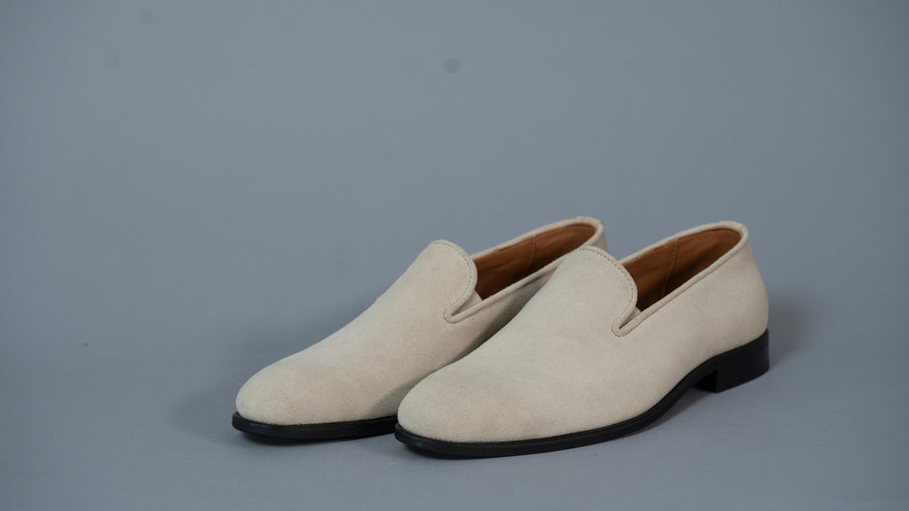 Машки мокасини 430-64-43 крем велур