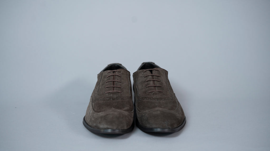 Машки чевли Oxford 428-42  кафен велур