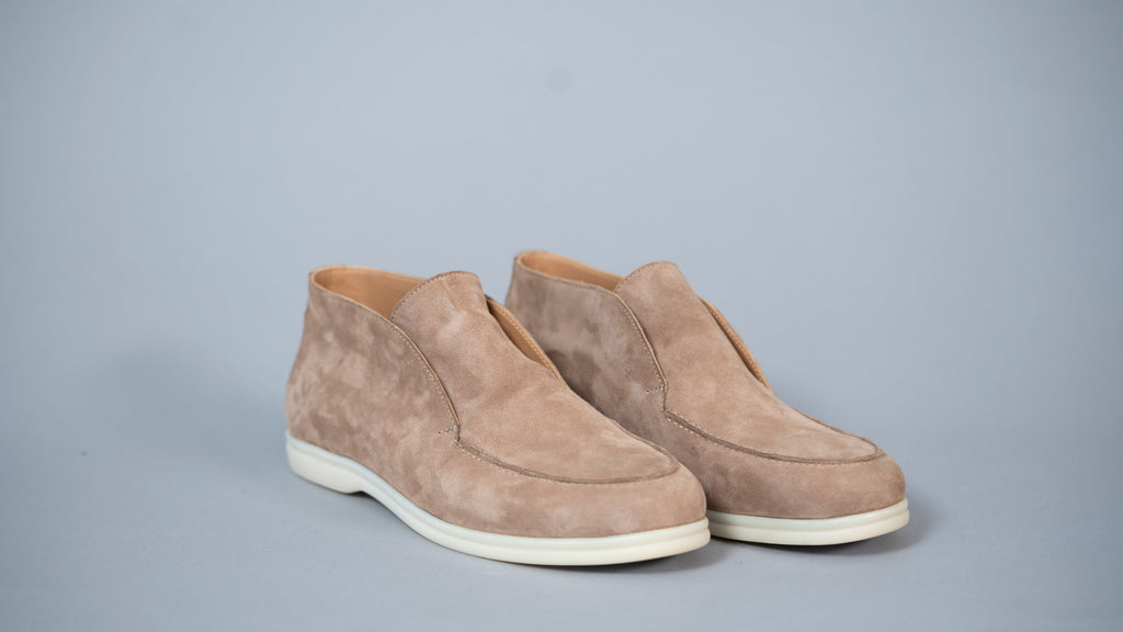 Машки получизми Chukka Boots 456-41-42 крем велур