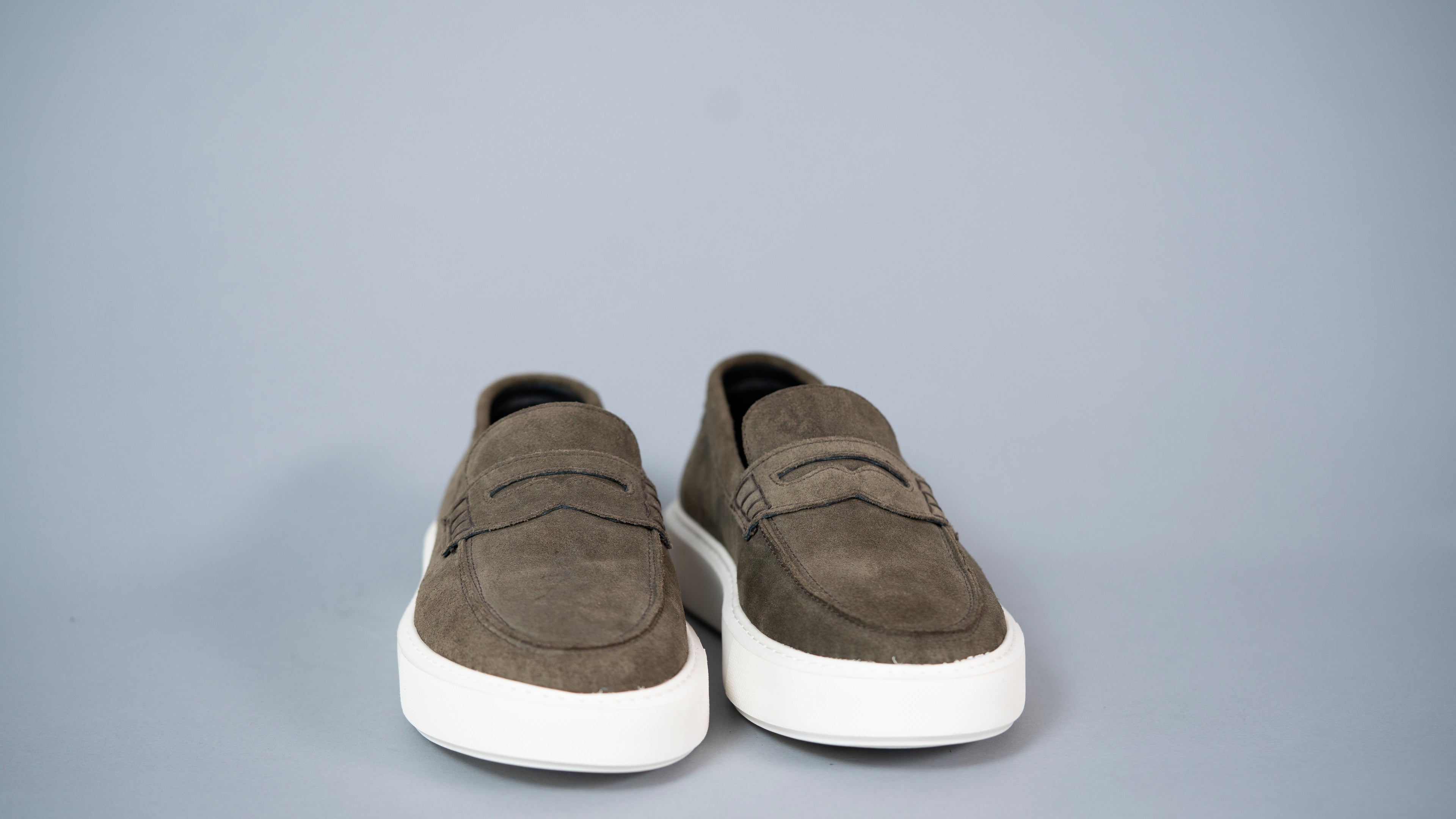 Машки мокасини Пони Лоферс 409-42 кафен велур