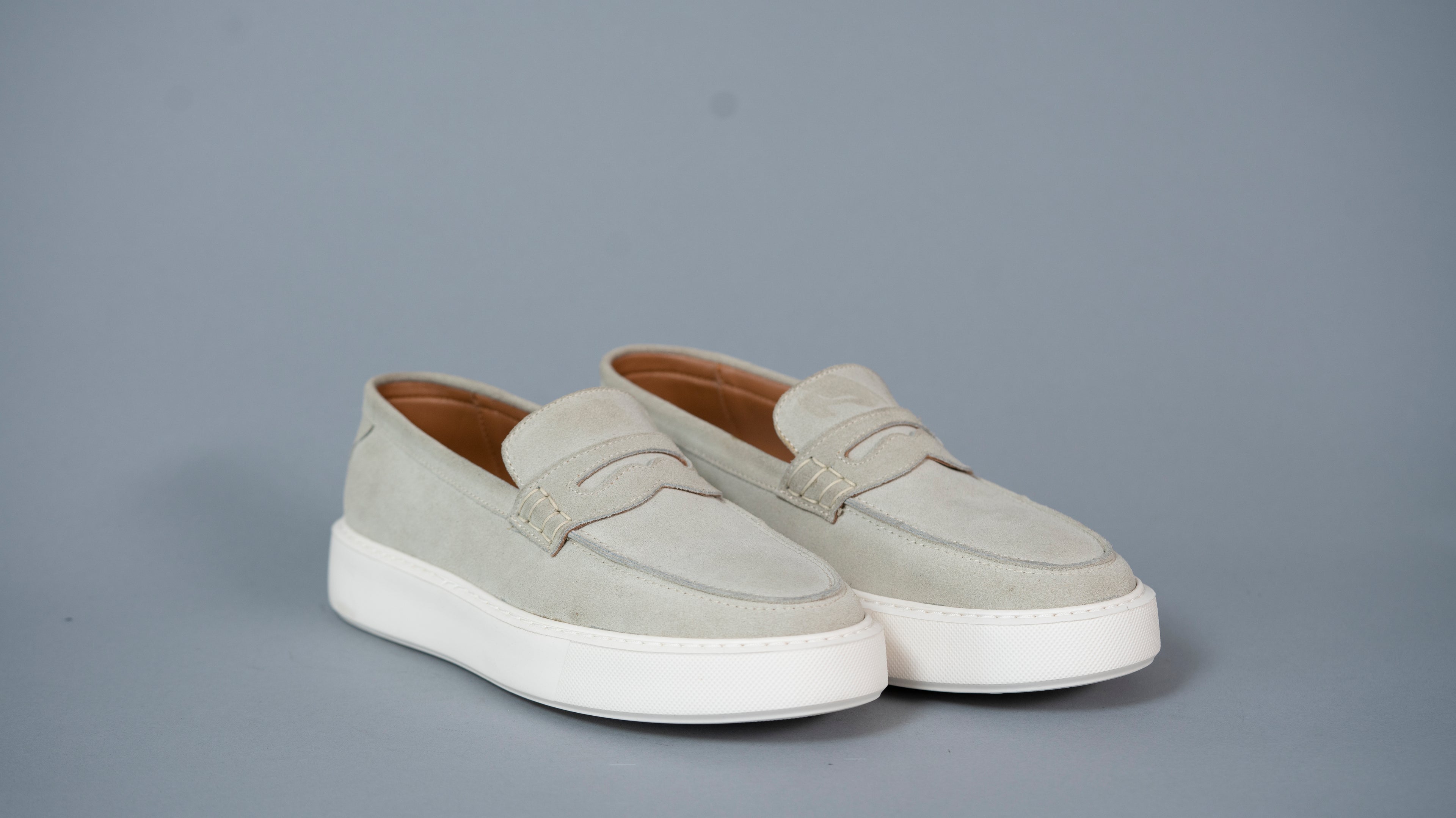 Машки мокасини Пони Лоферс 409-42 кафен велур