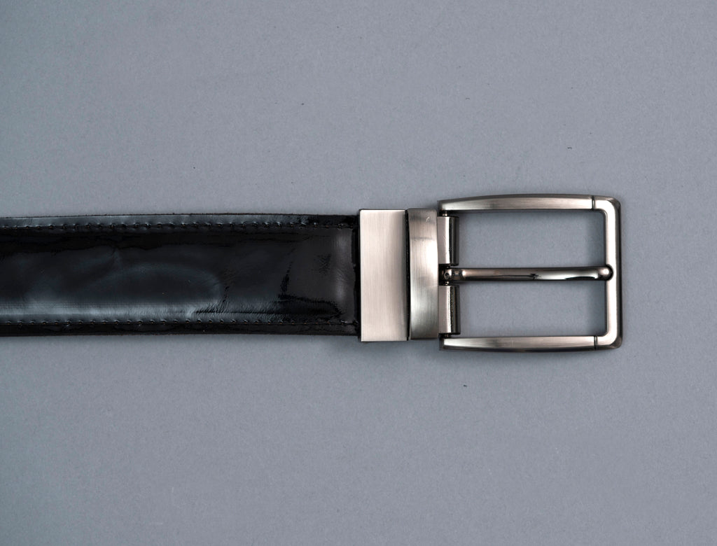 Машки Ремен А2 Црн лак 200