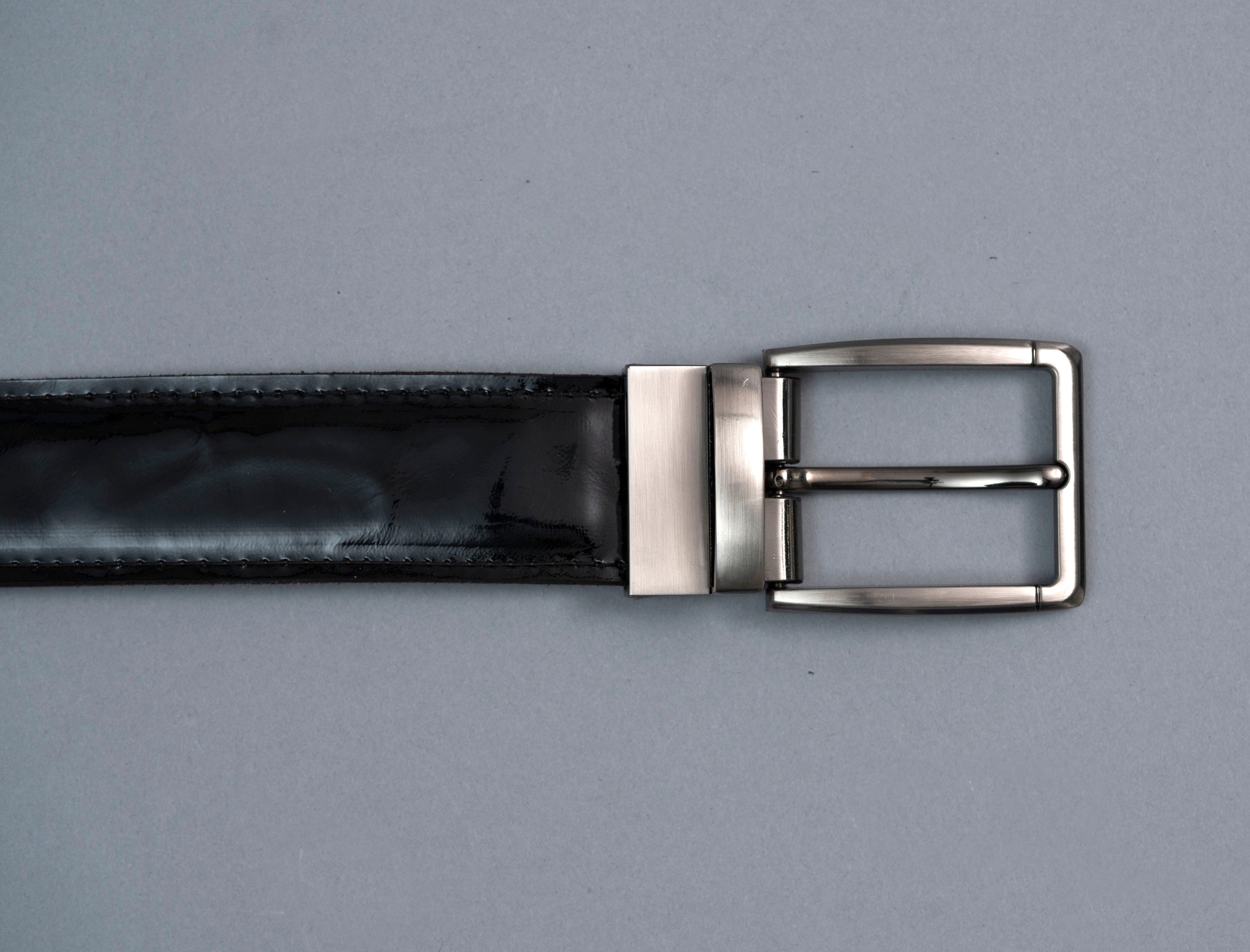 Машки Ремен А2 Црн лак 200