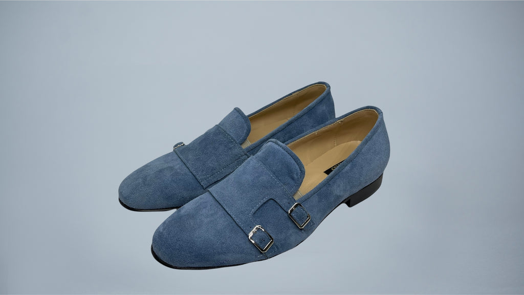 Машки мокасини со две каишки