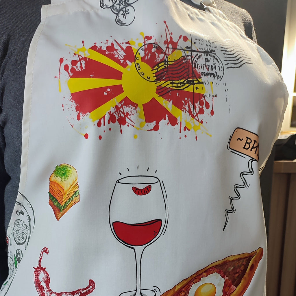 Престилка (Postcard) Македонски рецепти бела #071