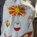 Престилка (Postcard) Македонски рецепти бела #071