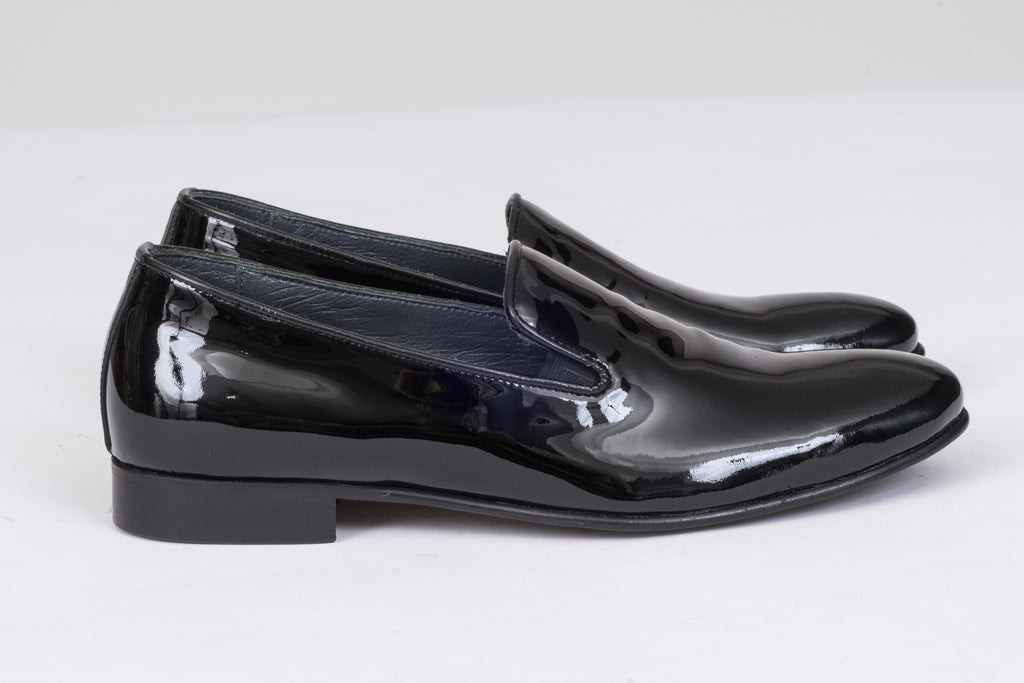 Машки мокасини со висок сјај