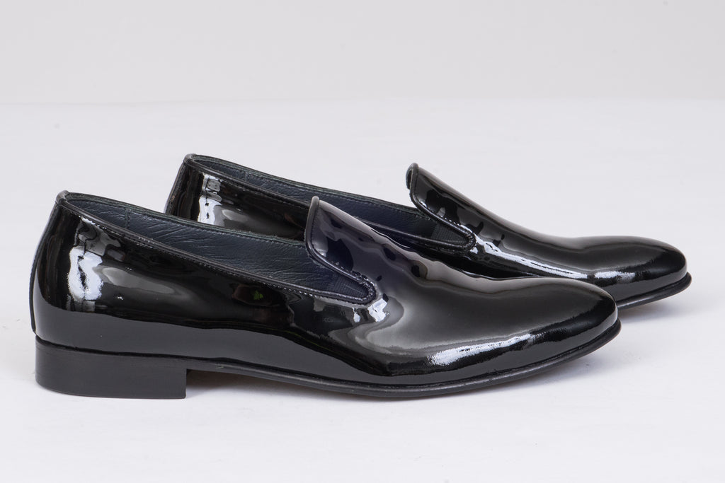 Машки мокасини со висок сјај